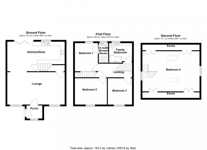 Floorplan for Pantyscallog Houses, Pant, Merthyr Tydfil