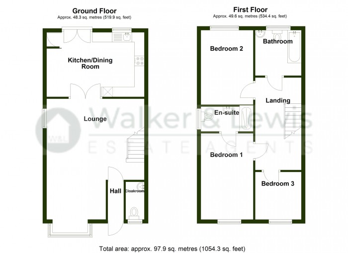 Floorplan for Celyn Court, Cae'R Wern, Merthyr Tydfil, CF48 1AD