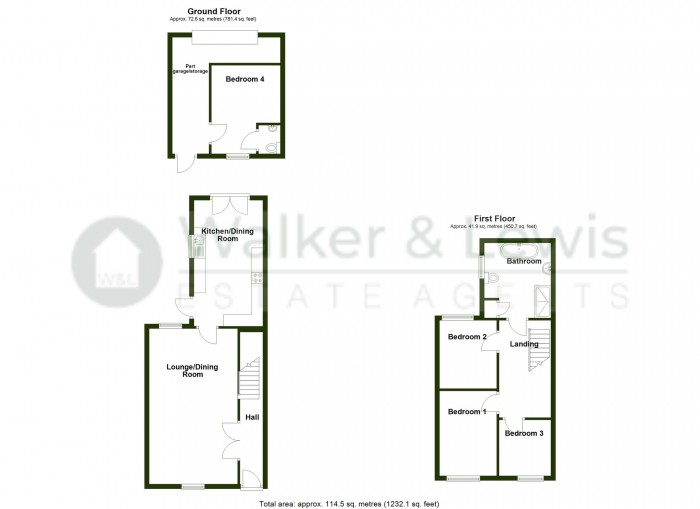 Floorplan for Brynhyfryd Street, Penydarren,  Merthyr Tydfil, CF47 9YN