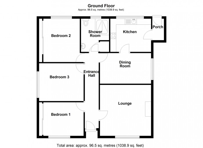 Floorplan for Lakeside Gardens, Merthyr Tydfil