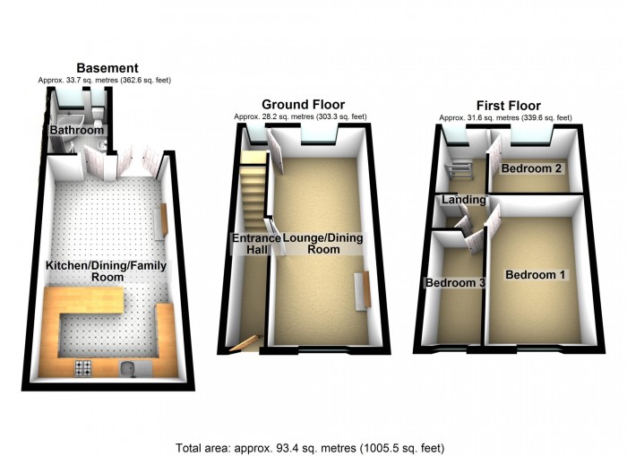 Floorplan for William Street, Merthyr Tydfil