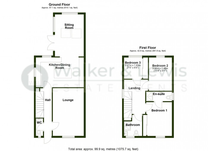 Floorplan for Calluna Close, Merthyr Tydfil, CF48 3HF