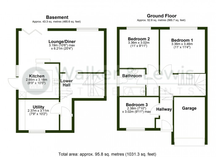 Floorplan for Hillside View, Graigwen Pontypridd, CF37 2LG