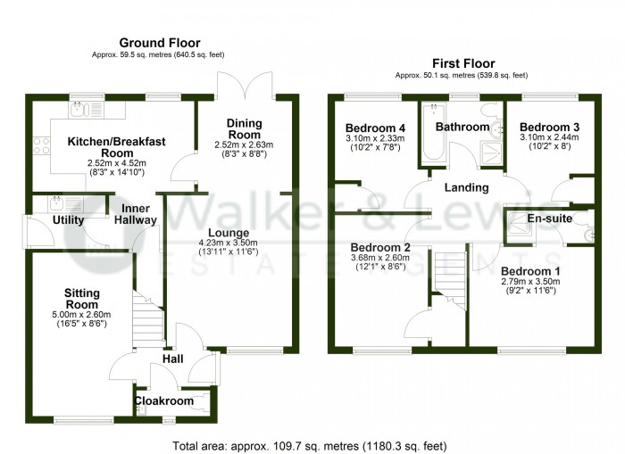 Floorplan for Heol Lodwig, Church Village, Pontypridd