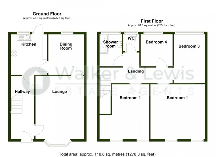 Floorplan for Penybryn, Merthyr Tydfil, CF47 9AJ
