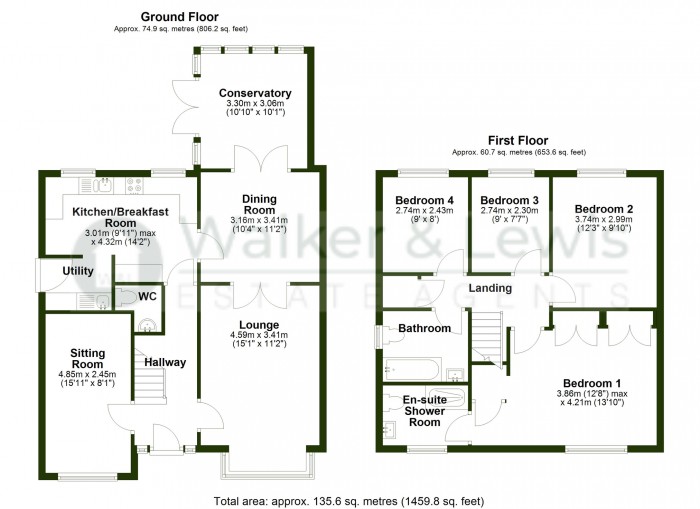 Floorplan for Willow Close, Beddau, Pontypridd