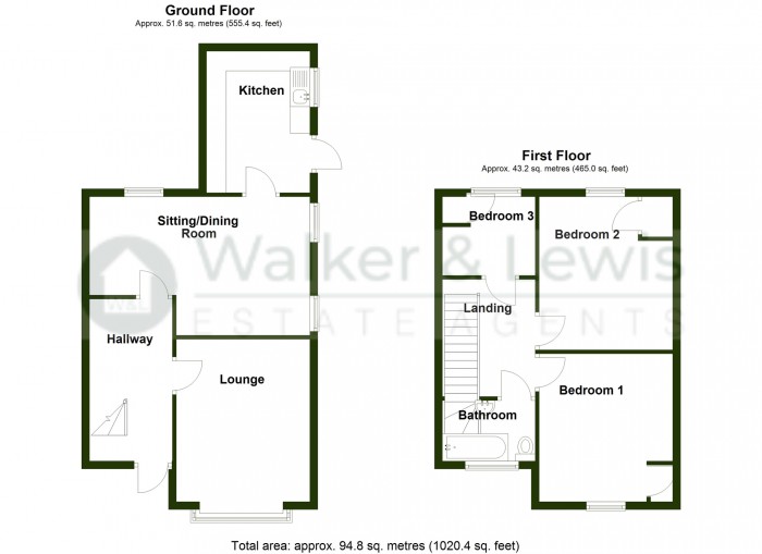 Floorplan for Alexandra Road, Merthyr Tydfil, CF47 9AG