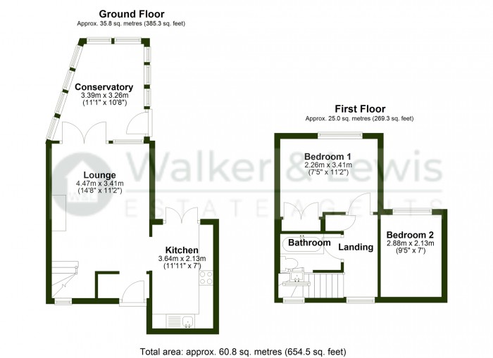 Floorplan for Lilac Drive, Llantwit Fardre, Pontypridd