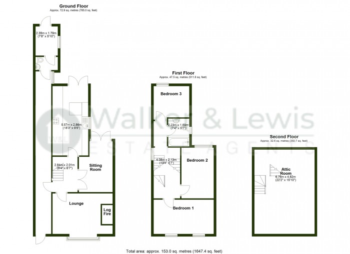 Floorplan for The Parade, Merthyr Tydfil, Cf47 0ET