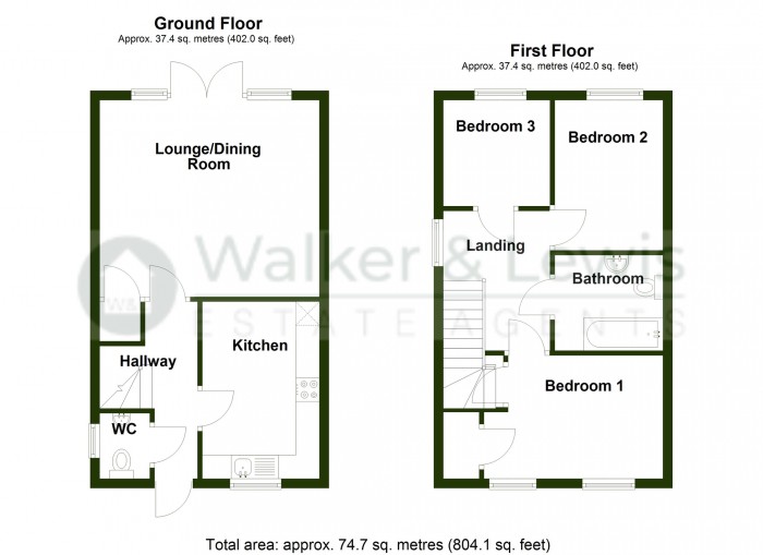Floorplan for Ty Newydd Heights, Trefechan, Merthyr Tydfil