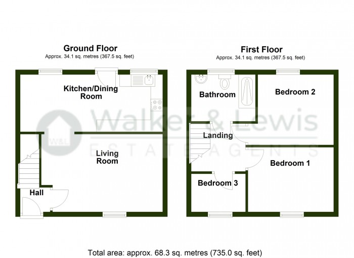 Floorplan for Alder Grove, Merthyr Tydfil, CF47 9SF