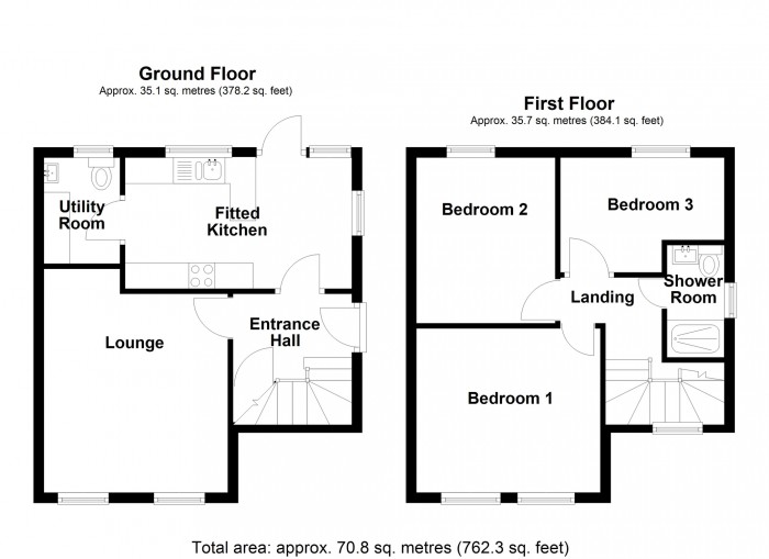 Floorplan for Fourth Avenue, Merthyr Tydfil