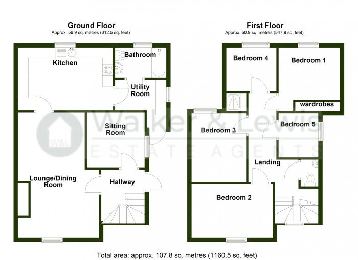 Floorplan for Brondeg, Heolgerrig, Merthyr Tydfil, CF48 1TP