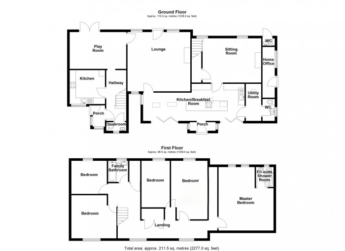 Floorplan for Trebeddau Farm, Mountain Hare, Merthyr Tydfil