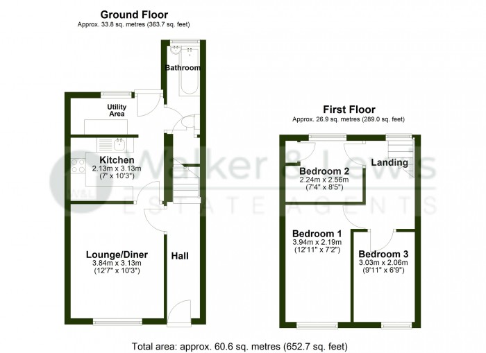 Floorplan for High Street, Gilfach Goch, Porth