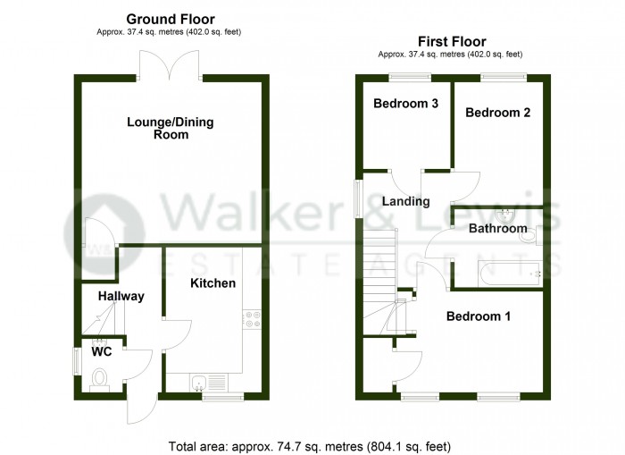 Floorplan for Ty Newydd Heights, Trefechan, CF48 2AN