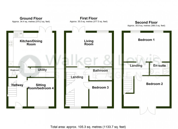 Floorplan for Cyfarthfa Mews, Swansea Road, Clwydyfagwyr, Merthyr Tydfil, CF48 1HZ
