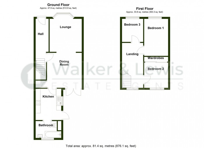 Floorplan for Tanybryn, Heolgerrig, Merthyr Tydfil, CF48 1SB