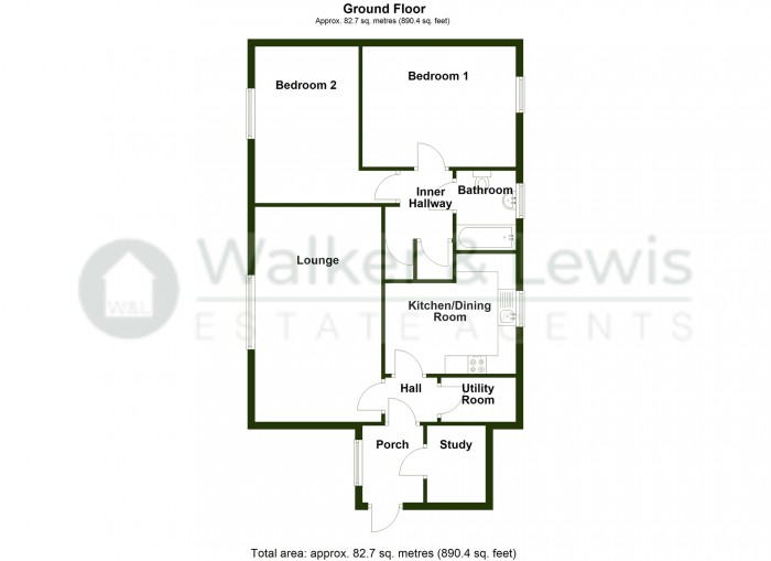 Floorplan for Brynhyfryd, Pontlottyn, Bargoed, CF81 9QQ