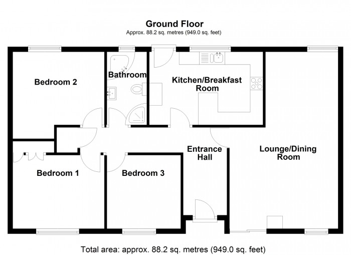Floorplan for May Rose Cottage Cefn Coed, Cilsanws Lane, Cefn Coed, Merthyr Tydfil