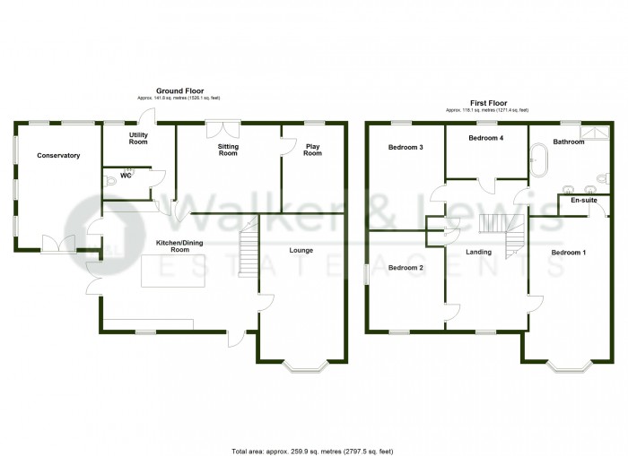 Floorplan for Ty Morgannwg, Graig Rhymney, Tirphil, New Tredegar, NP24 6LZ
