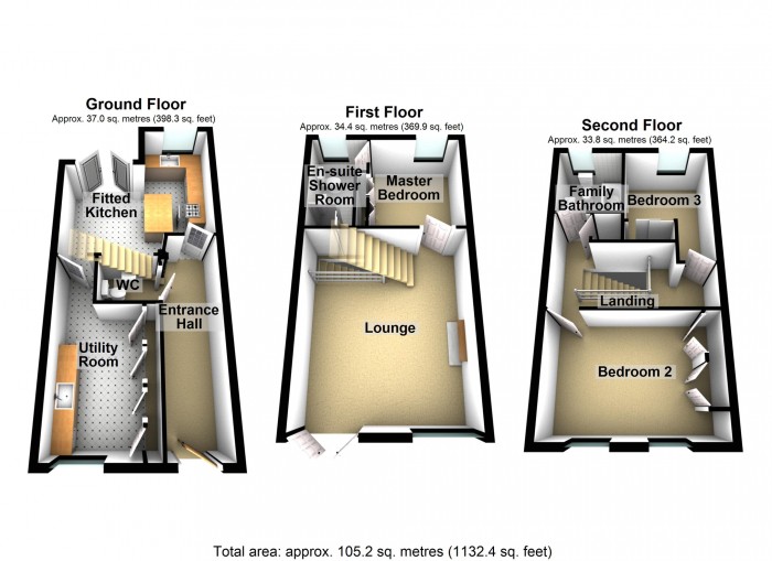 Floorplan for Clos Y Bryniau, Merthyr Tydfil