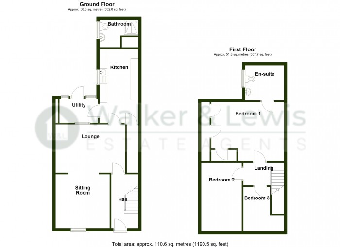 Floorplan for Nixonville, Merthyr Vale, Merthyr Tydfil, CF48 4RF