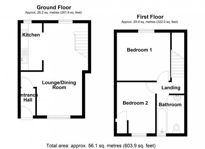 Floorplan for Castle Square, Merthyr Tydfil