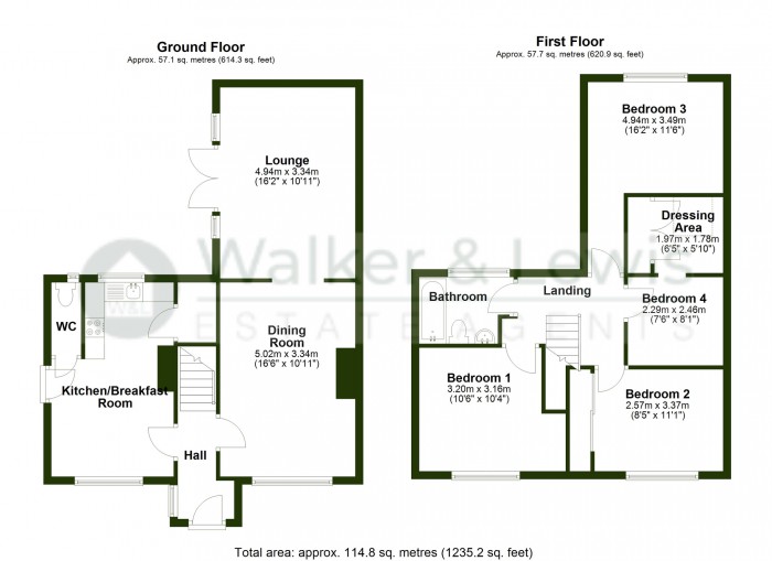 Floorplan for Dyffryn Road, Rhydyfelin, Pontypridd