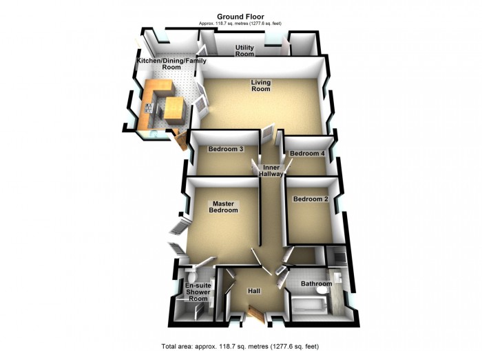 Floorplan for Ty Gwyrdd, Pontycapel Road, Cefn Coed, Merthyr Tydfil