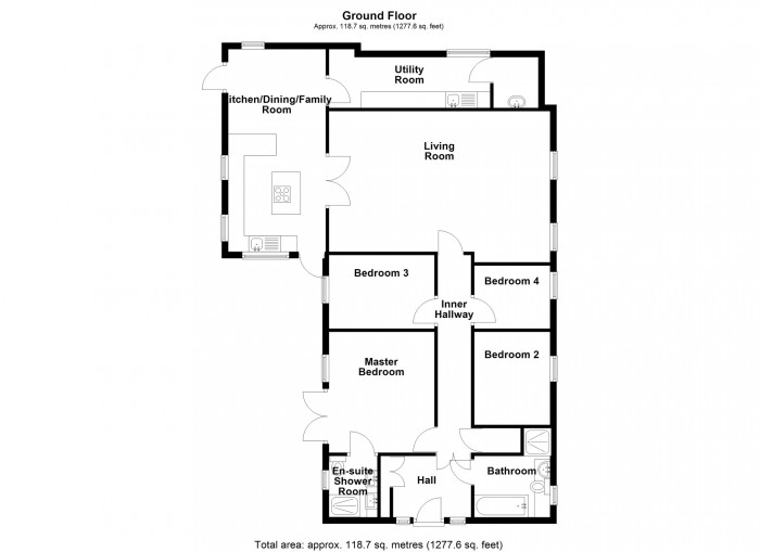 Floorplan for Ty Gwyrdd, Pontycapel Road, Cefn Coed, Merthyr Tydfil