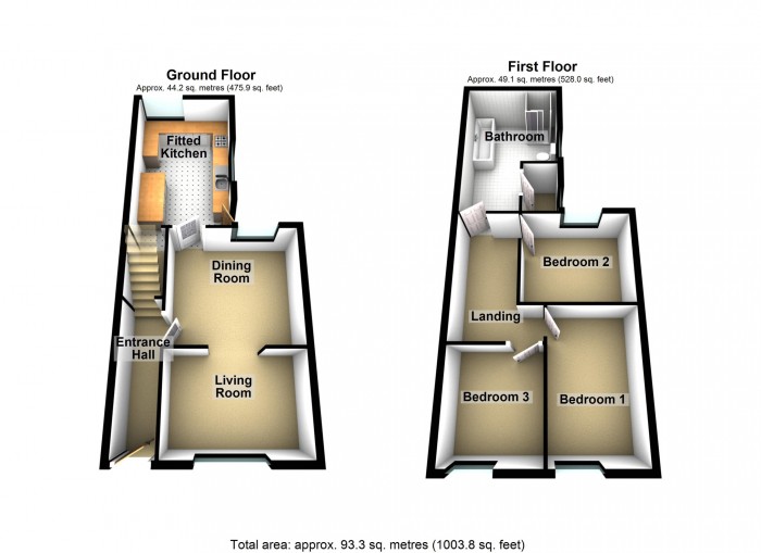 Floorplan for Monumental Terrace, Cefn Coed, Merthyr Tydfil, Merthyr Tydfil