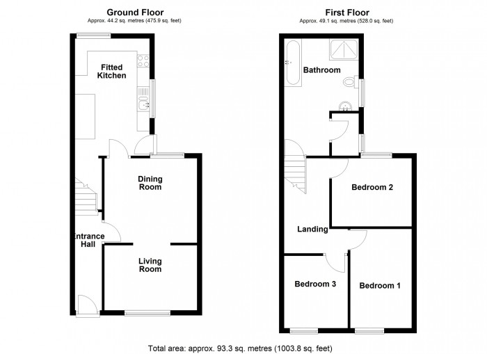 Floorplan for Monumental Terrace, Cefn Coed, Merthyr Tydfil, Merthyr Tydfil
