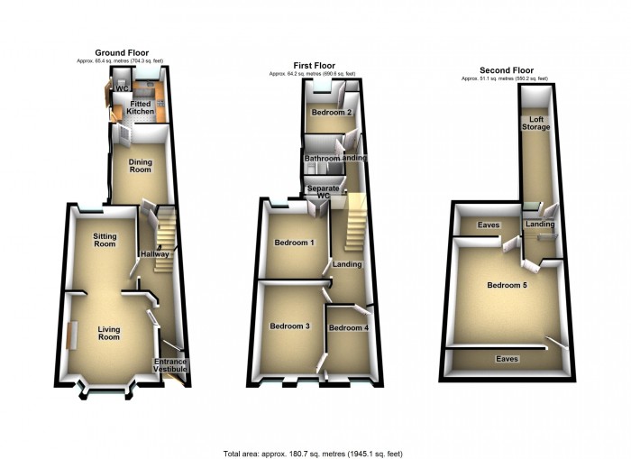 Floorplan for Park Terrace, Merthyr Tydfil, CF47 8RF