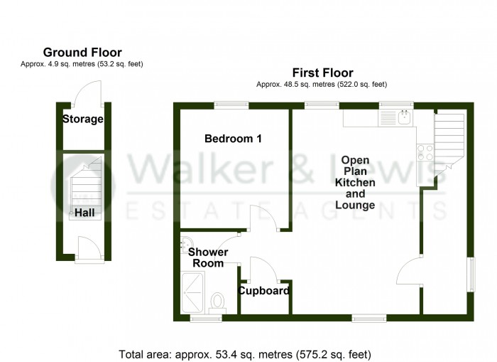 Floorplan for Cyfarthfa Mews, Swansea Road, Clwydyfagwyr, Merthyr Tydfil, CF48 1HZ