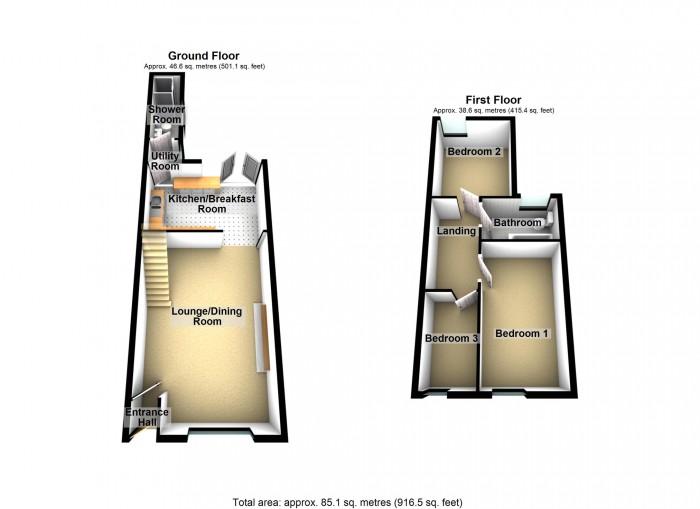 Floorplan for Brynmorlais Street,
