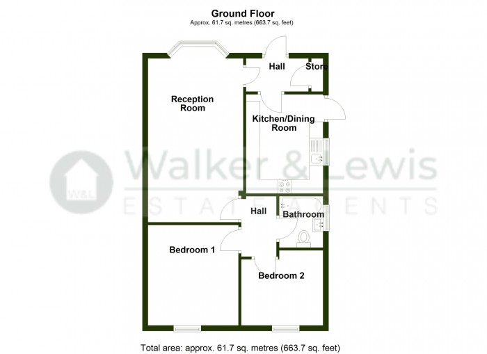 Floorplan for St. Fagans Grove, Merthyr Tydfil, CF48 1JT