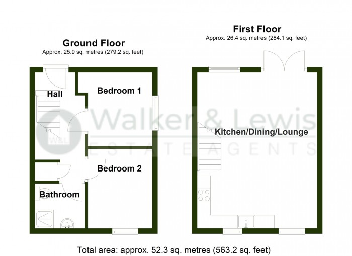 Floorplan for Glyn Teg, Merthyr Tydfil, CF47 0JE
