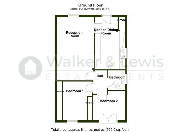 Floorplan for Kidwelly Grove, Merthyr Tydfil, CF48 1JN
