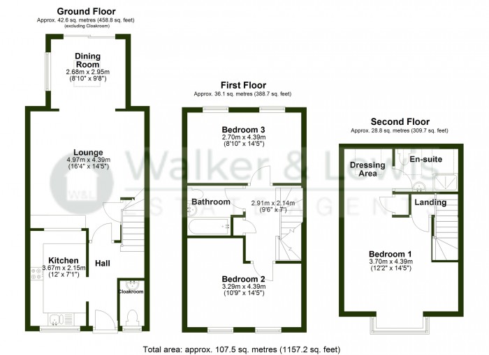 Floorplan for Dyffryn Y Coed, Church Village, Pontypridd, Rhondda Cynon Taf