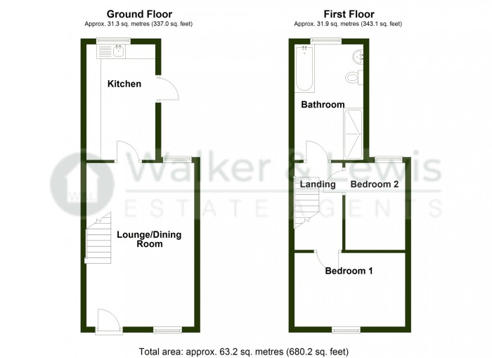 Floorplan for Blaen Dowlais, Dowlais, Merthyr Tydfil,CF48 3RB